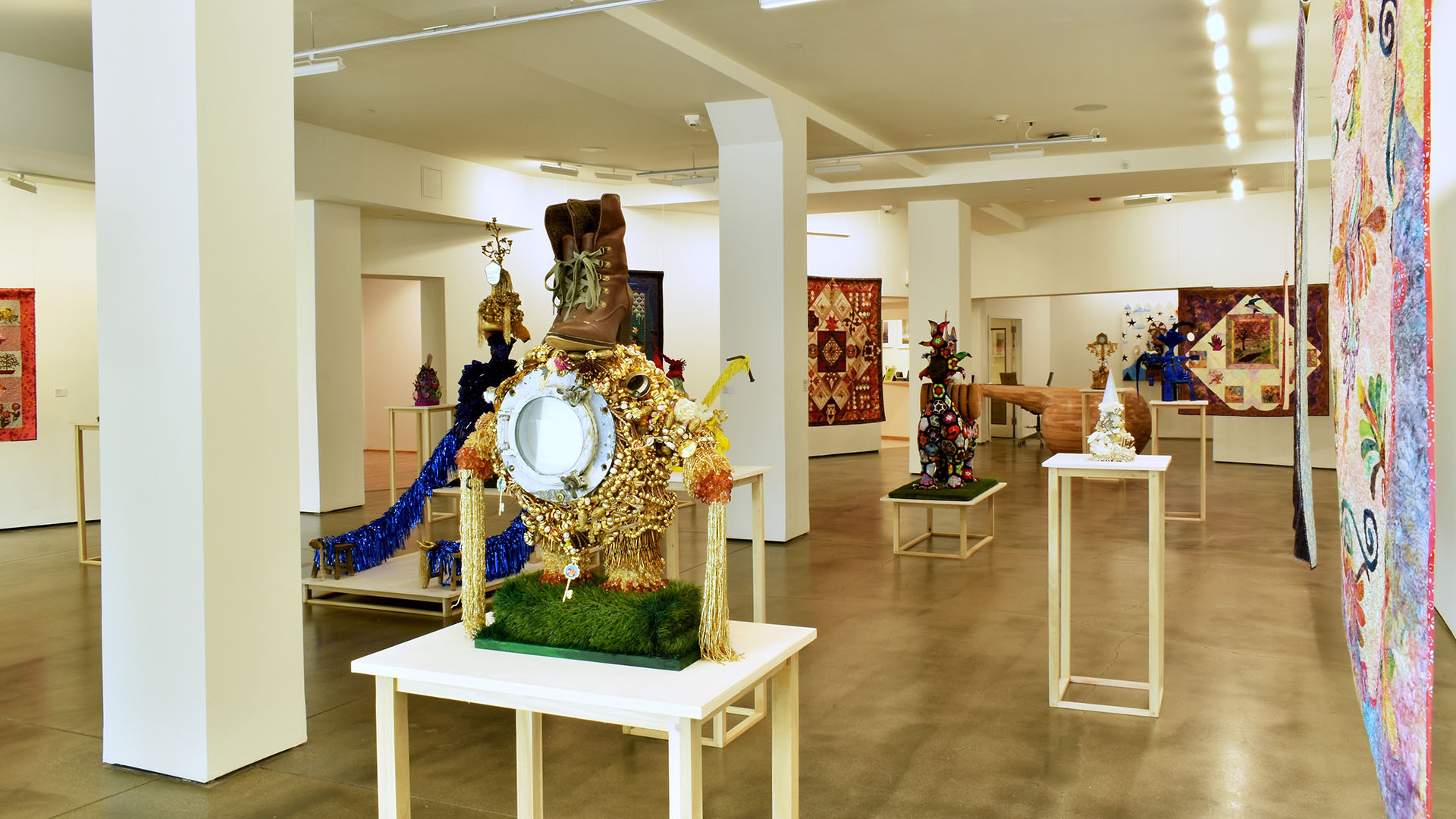 Vanessa german and Sandra Keat German sculpture exhibit